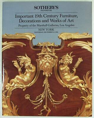 Sotheby's Dec. 15, 1984 Important 19th Century Furniture Decorations and Art
