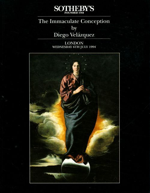 SOTHEBY'S THE IMMACULATE CONCEPTION BY DIEGO VELAZQUEZ