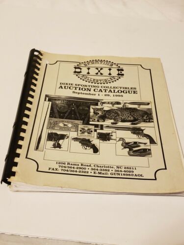 Vintage 1995 DIXIE Sporting Collectibles Auction Catalogue Complete EUC