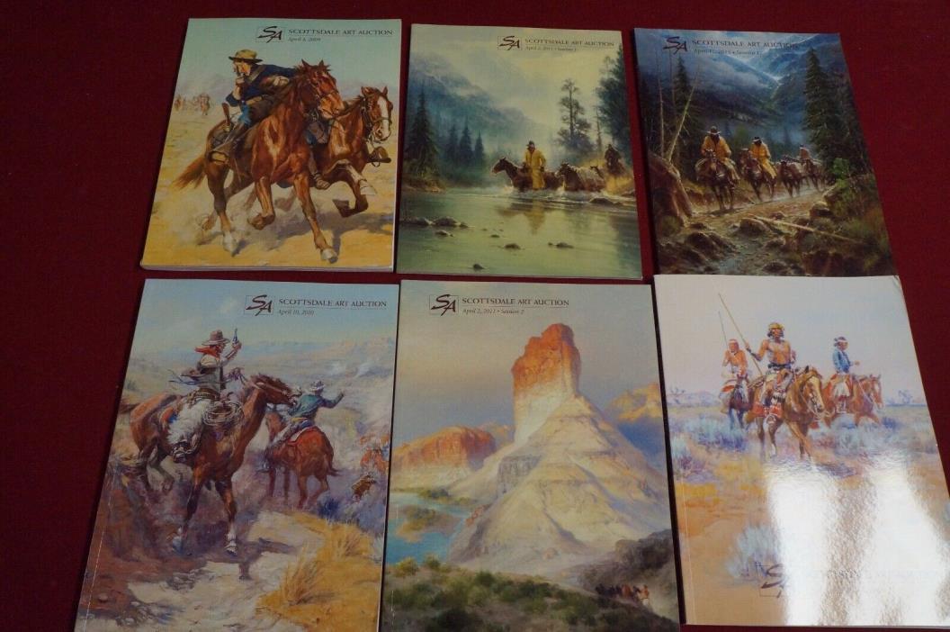 LOT OF 24 SCOTTSDALE ART AUCTION BOOKS WESTERN NATIVE AMERICAN SET - EXCELLENT!