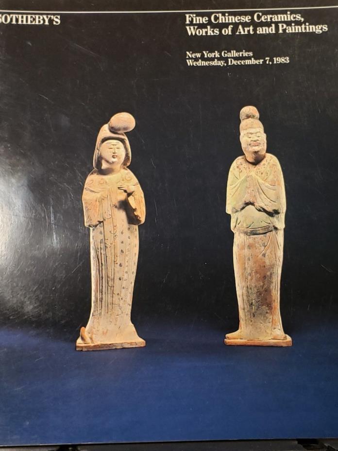 Sotheby's NY Fine Chinese Ceramics Works of Art & Paintings Oct 9 and 10, 1987
