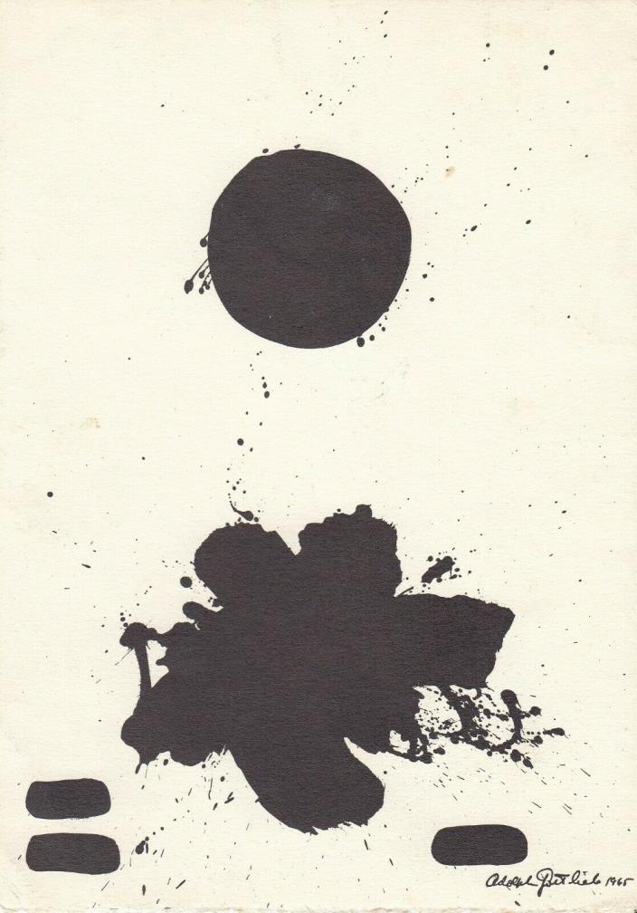 American Artist Adolph Gottlieb Works On Paper+ Klonaridis Inc. Toronto 1979