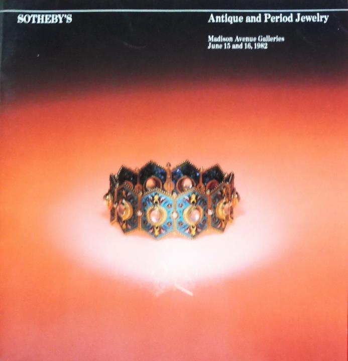 Sothebys Auction Catalog Antique & Period Jewelry NYC June 15-16 1982 Good Shape
