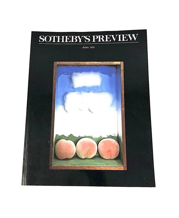 SOTHEBY'S PREVIEW FINE ARTS CATALOG - APRIL 1995