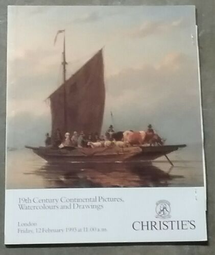 CHRISTIE'S LONDON 19th Cen. Continental Pictures, Watercolours and Drawings 1993