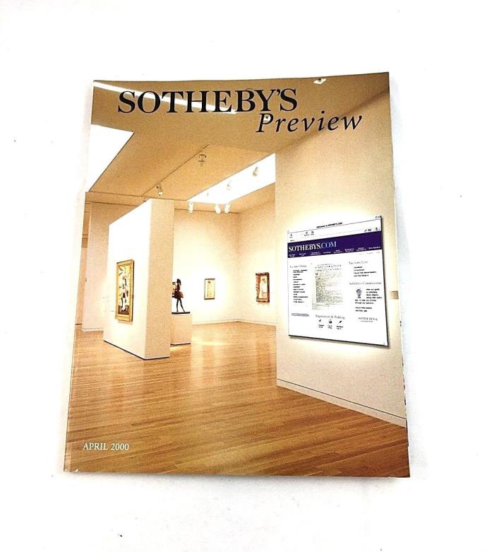 SOTHEBY'S PREVIEW FINE ARTS CATALOG - APRIL 2000