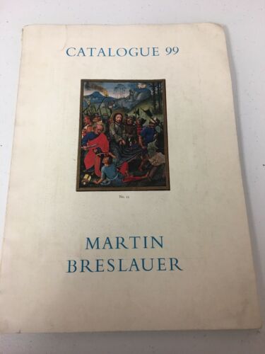 Martin Breslauer Catalogue 99 Auction London Renaissance Manuscripts PPB 1965