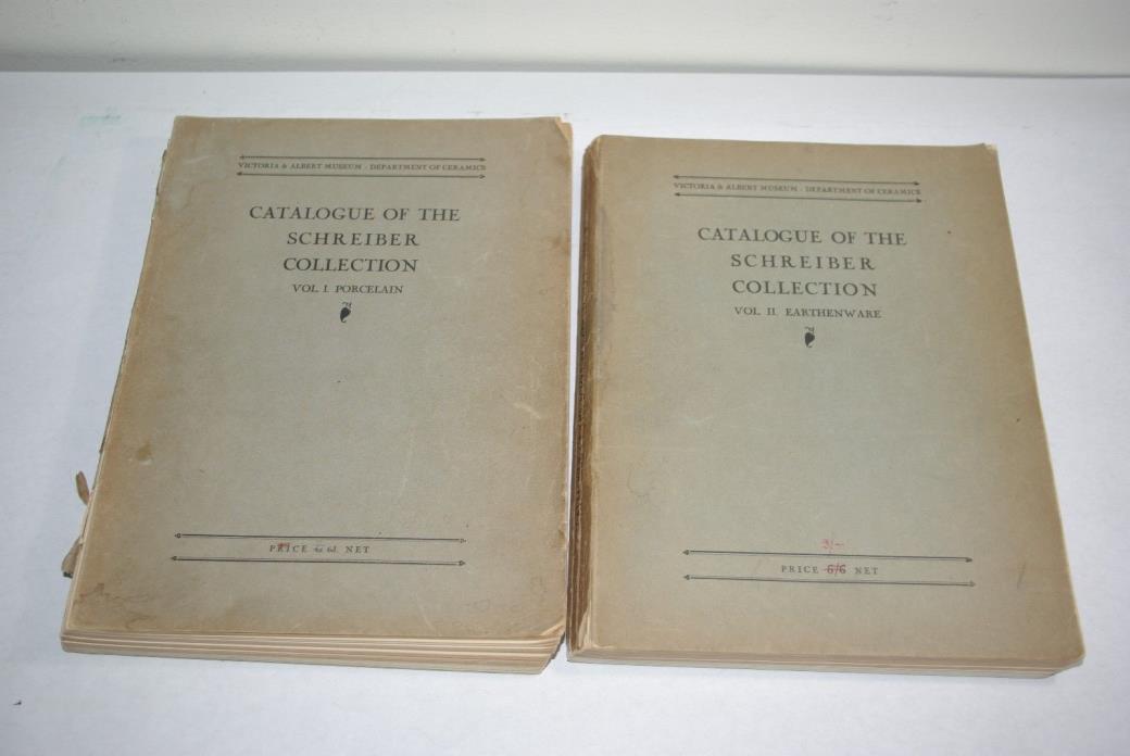 1931 Catalog of the Schreiber Collection Vol I II Victoria & Albert Museum