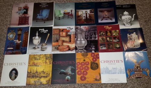 Lot 18 assorted auction catalogs Sotheby's,Christie's,Skinner,Doyle Art, Museum