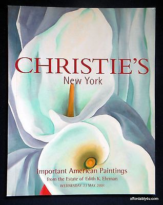 Christie's Important American Paintings Edith K Ehrman Art Auction Catalog 2001