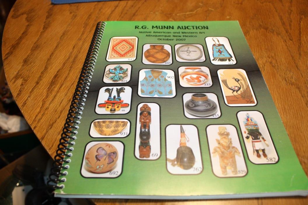 R.G. Munn Auction book Native American and Western Art Oct. 2007