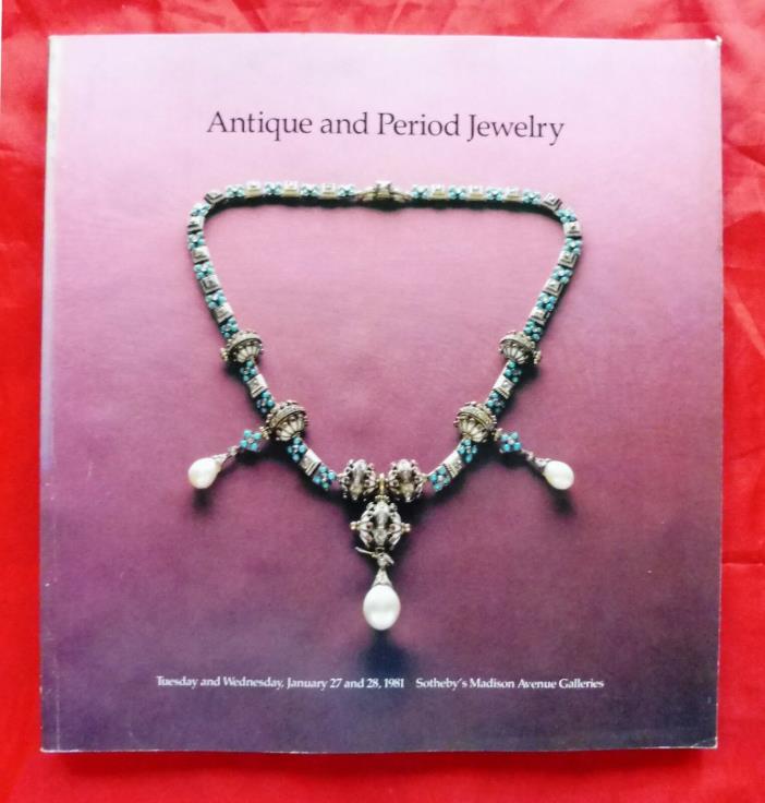 Sotheby's Auction Catalog Antique & Period Jewelry NYC Jan 27-28 1981 Good Shape