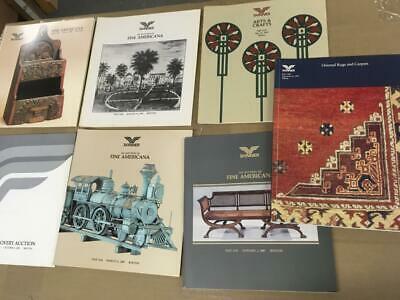 Lot of 7 Skinner Auction Catalogs 1987