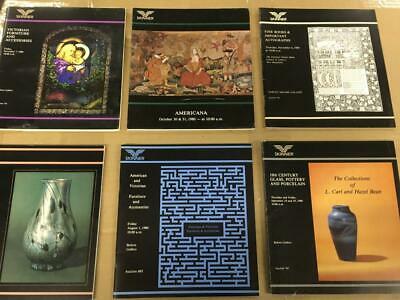 Lot of 6 Skinner Auction Catalogs 1980