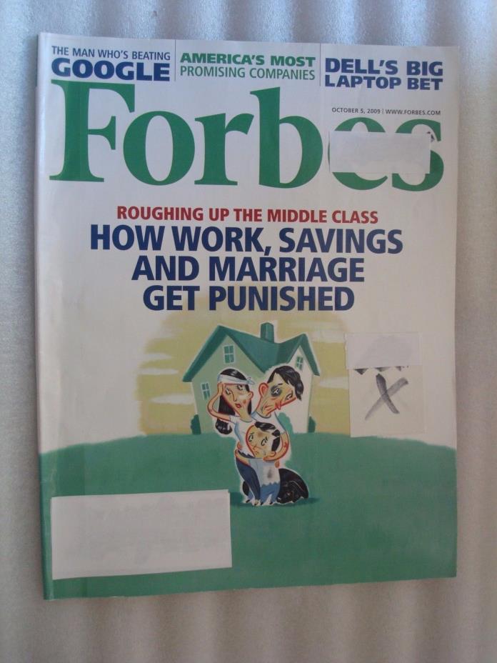 Forbes Magazine Oct 5, 2009 Roughing Up the Middle Class, Ships Anywhere Today!