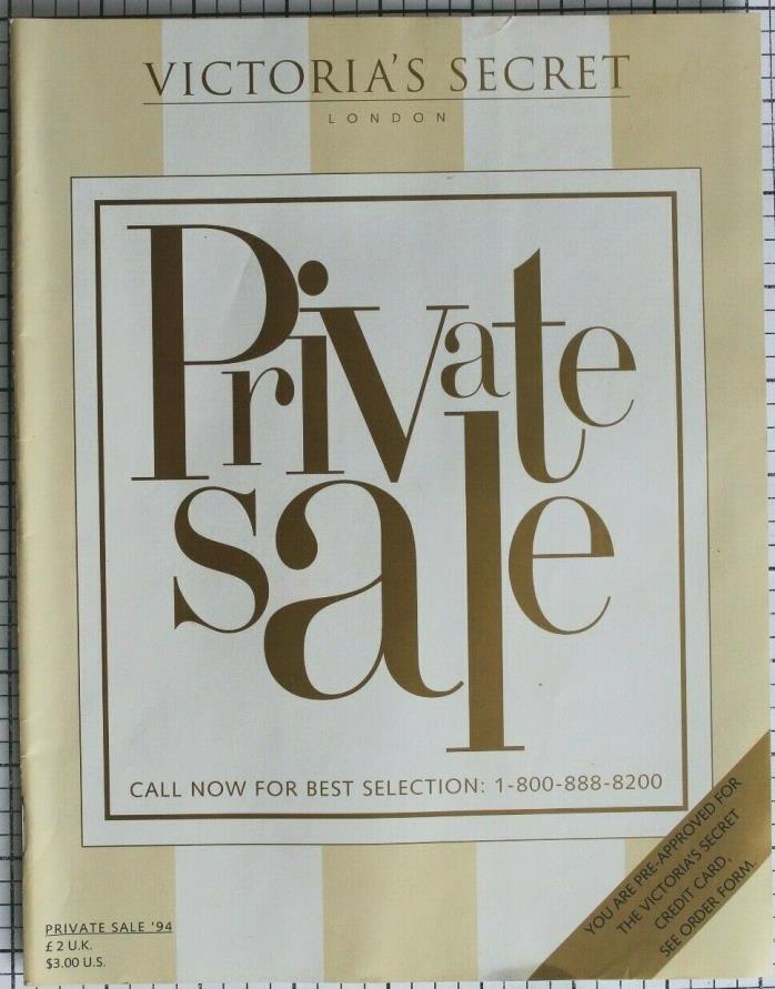 Victoria's Secret 1994 Private Sale Catalog - Stephanie Seymour inside