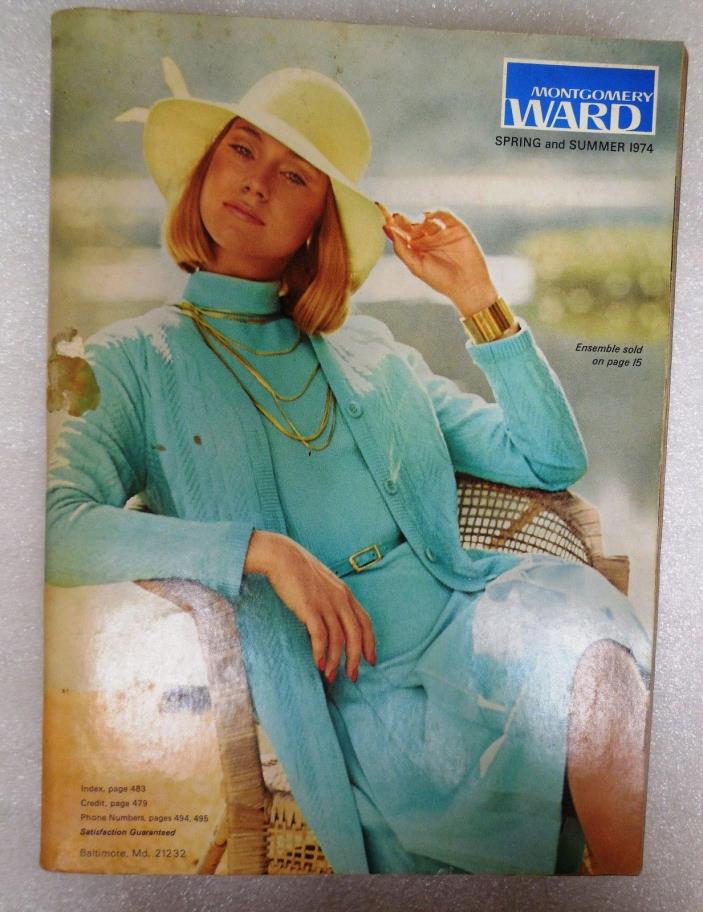 Montgomery Ward Vintage Fashion Catalog Spring Summer 1974