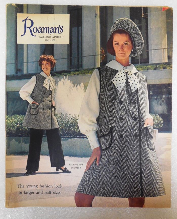 Roaman's Vintage Fashion Catalog Lot Fall Winter 1970, Spring Summer 1970