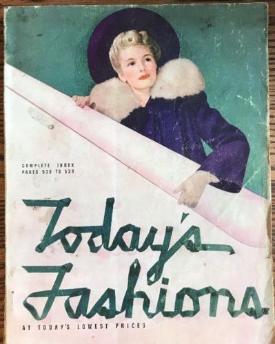 Rare Vtg 1941-42  TODAY'S FALL & WINTER FASHIONS CATALOG CHICAGO MAIL ORDER CO.