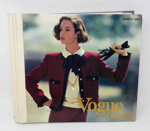 VTG 1984 Vogue Store Counter Pattern Book Fashion Catalog March
