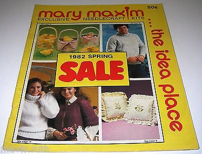 1982 Mary Maxim Catalogue The Idea Place Clothing Fashion Needlecraft Knitting.