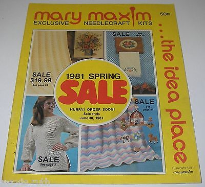 1981 Mary Maxim Catalogue The Idea Place Clothing Fashion Needlecraft Knitting