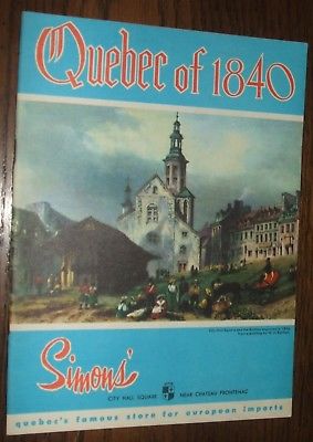 1960s Simon's Quebec of 1840 Catalog City Hall Square Clothing, Linens