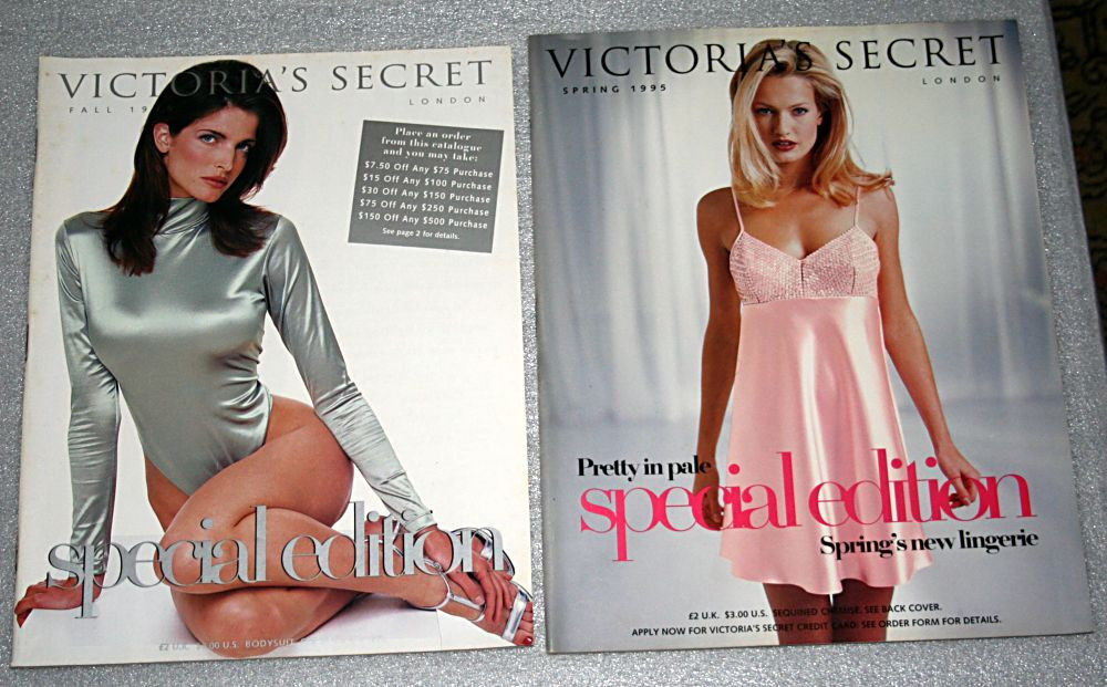 Victoria's Secret Catalog,2 Pack. Spring 1995 and Fall 1995.Both-Special Edition