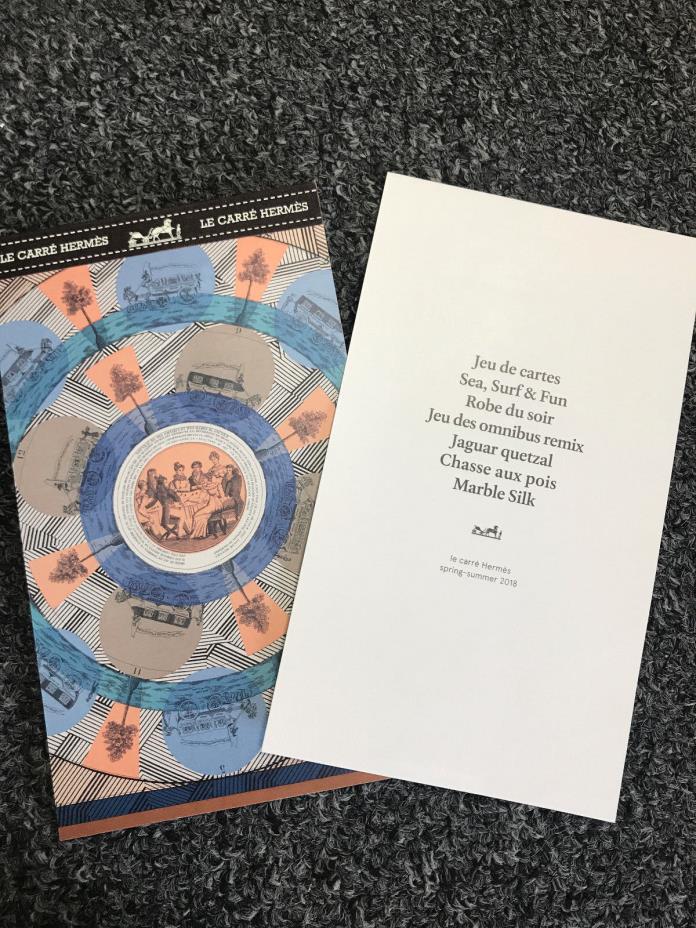 HERMES TIES SPRING SUMMER 2018 MAGAZINE CATALOG PAMPHLET NEW
