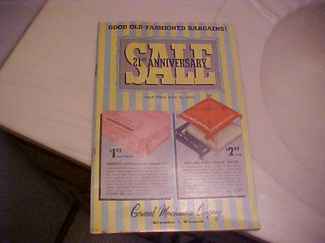 1958 1959 General Merchandise Company Catalog Milwaukee Wi GREAT Shape See Pic's