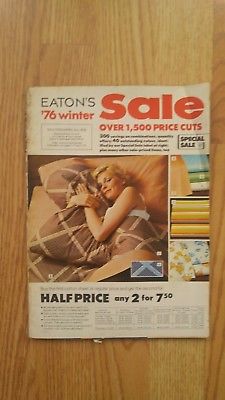 Eaton`s Winter 1976 176 pages VG condition