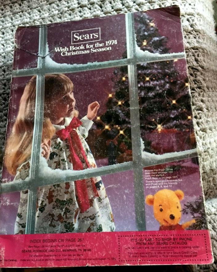 Original Authentic Sears Christmas Wishbook 1974 year