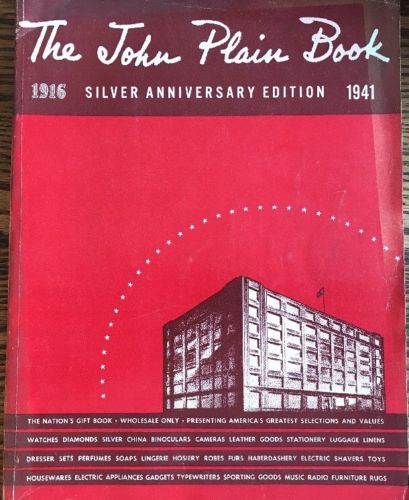 1941John Plain Book General Merchandise Catalog 25th Silver Anniversary Edition