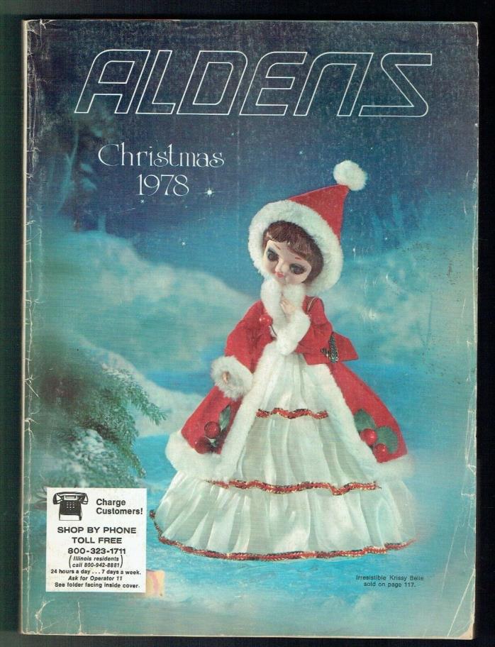1978 ALDENS CHRISTMAS CATALOG TOYS CLOTHES ELECTRONICS JEWELRY HOME FURNISHINGS!