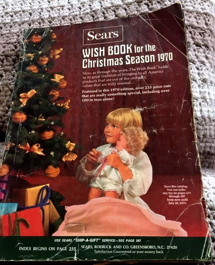 Original Authentic Sears Christmas Wishbook 1970 year