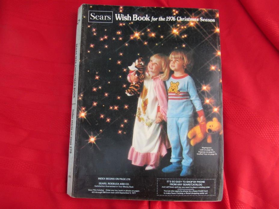 1976 Sears Wish Book Christmas Catalog-Toys,Electronics,Bikes