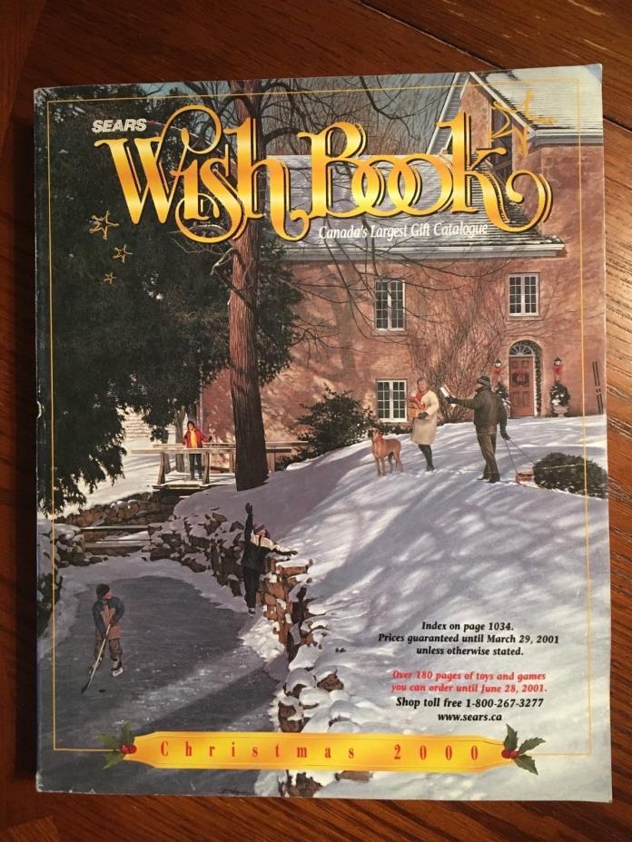 2000 Sears Christmas Wish Book Catalogue Canada