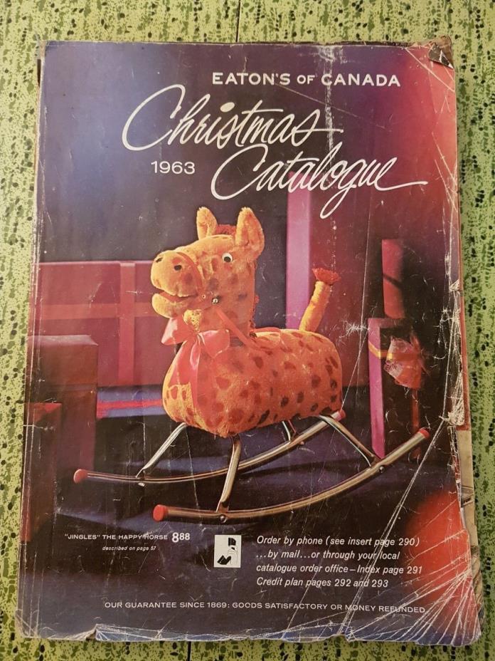 1963 Eaton's of Canada Christmas Catalogue Vintage Toys Fashion Decor