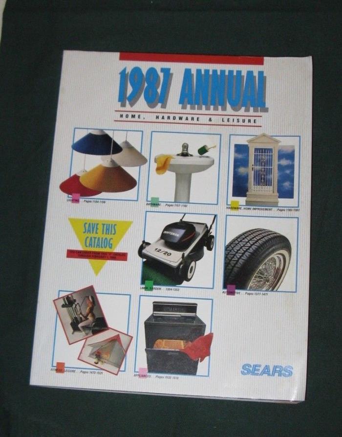 Vintage 1987 Sears Annual Home Hardware & Leisure Catalog Tools Parts