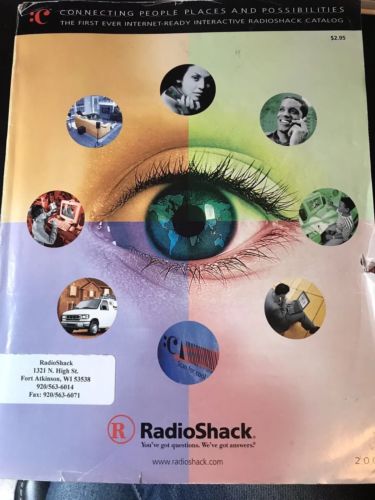 2001 Radio Shack Catalog Interactive Electronics Audio Video Telephones 443 pgs