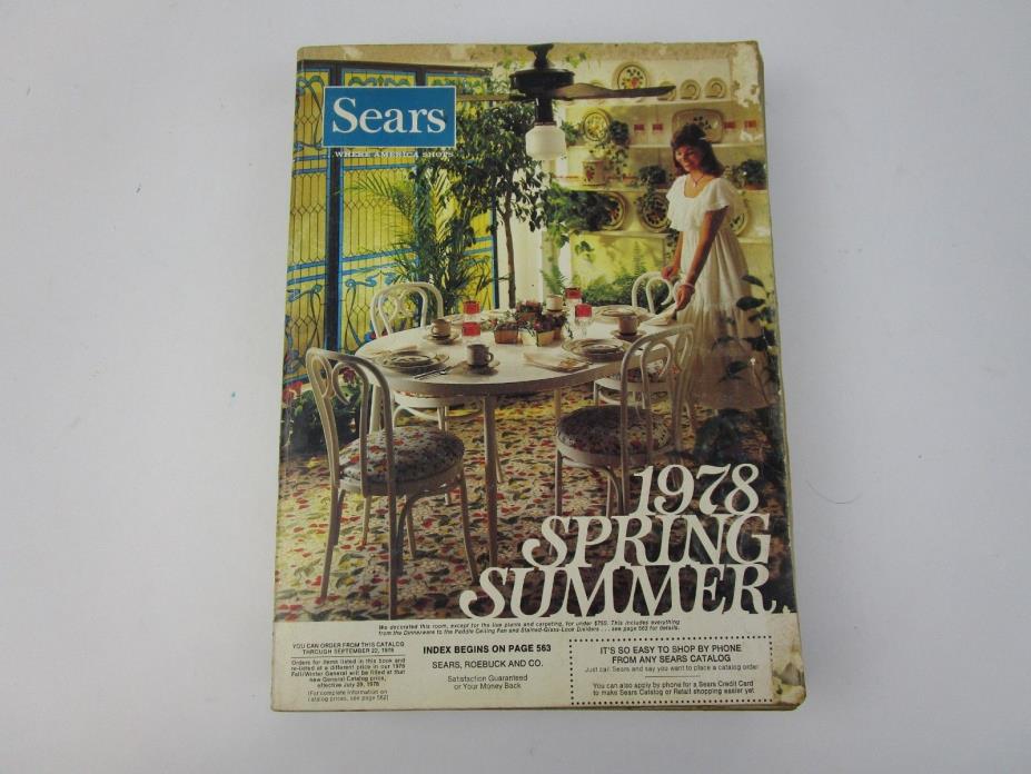 1978 Sears Vintage Catalog Gifts Shoes Clothes Tools Fashion History Bygone Days