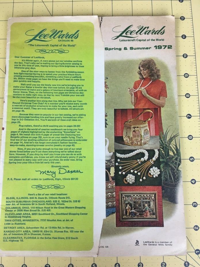 Vintage Lee Wards Spring & Summer 1972 Mail Order Catalog