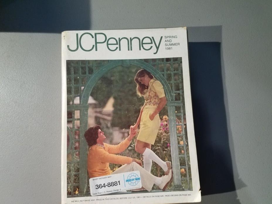 1981 JC Penney Catalog Spring Summer Fashion Home Decor Vintage Style Clothing