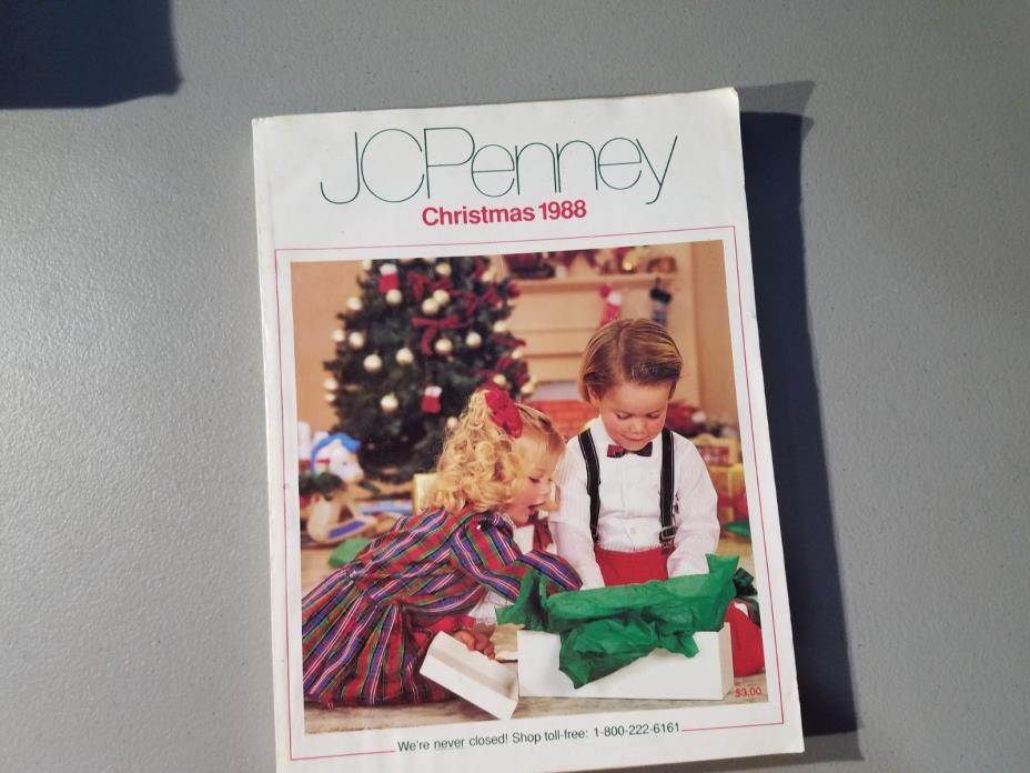 1988 JC Penney Catalog Christmas Fashion Home Decor Vintage Style Clothing