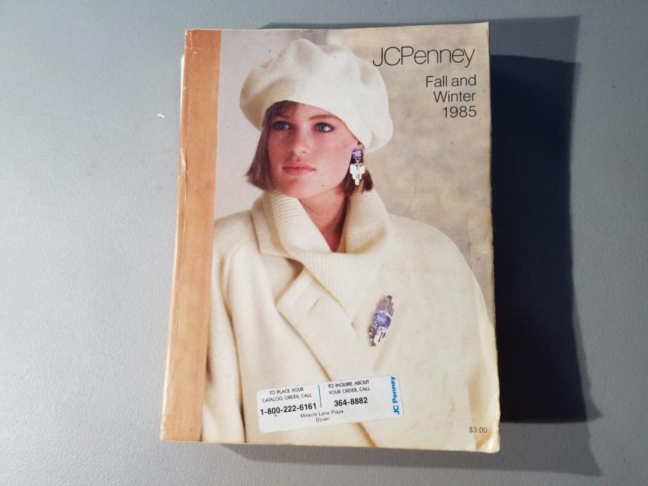 1985 JC Penney Catalog Fall Winter Fashion Home Decor Vintage Style Clothing