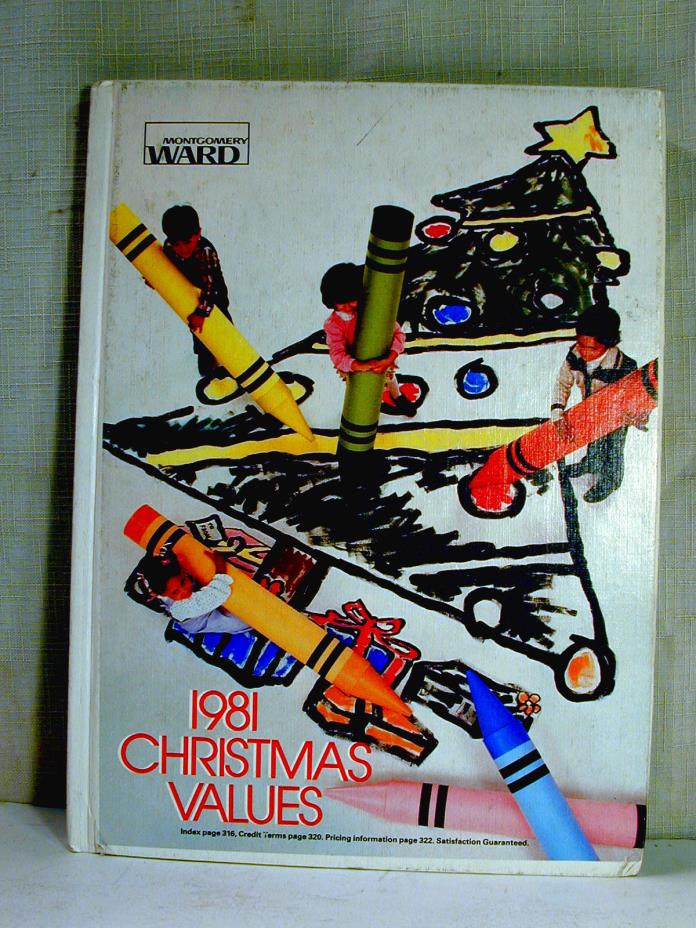 RARE 1981 Hardcover Montgomery Ward Christmas Catalog Store Copy