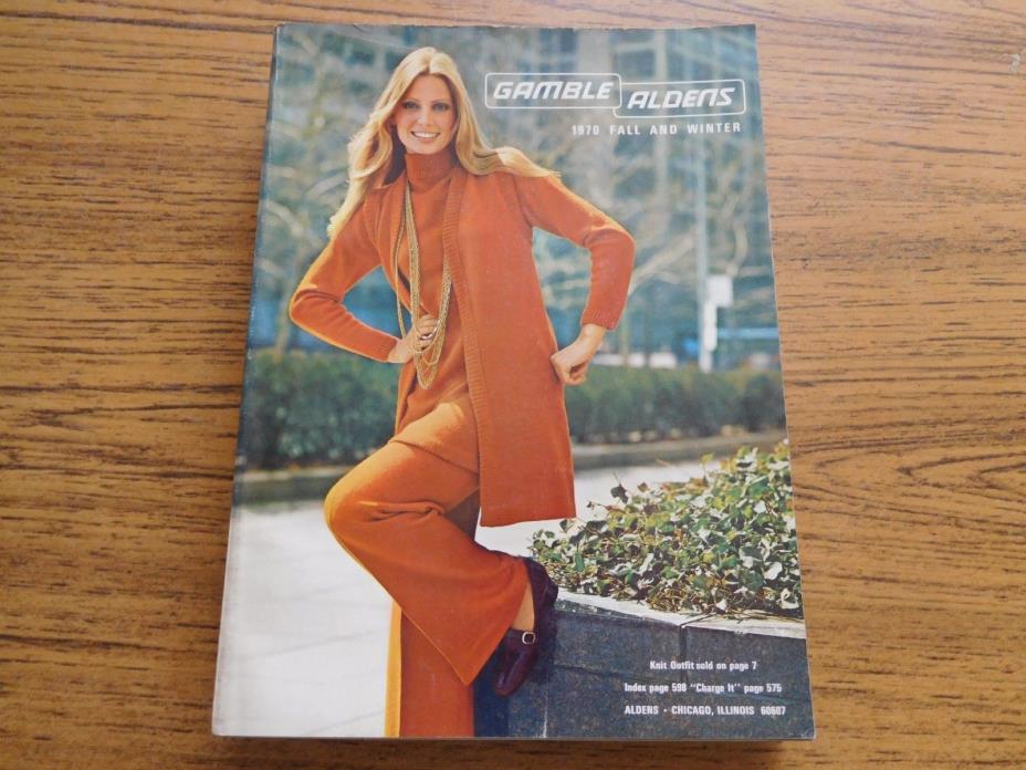 Nice Vintage GAMBLE ALDENS 1970 FALL & WINTER Catalog  ~ FREE SHIP
