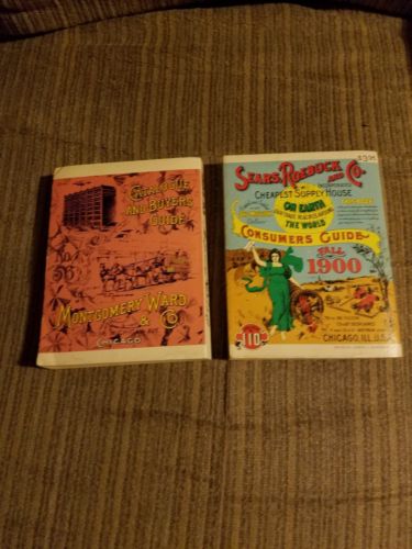 Lot of 2 reprint catalogs, 1900 Sears Roebuck and 1894-95 Montgomery Ward