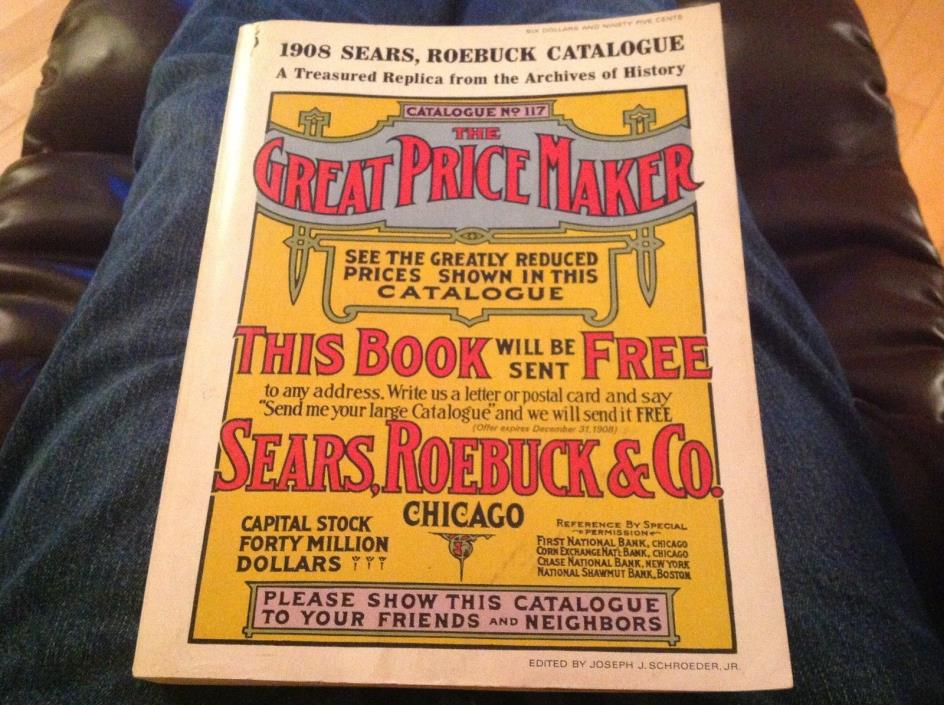 1908 Sears Roebuck Catalogue Replica Catalog 1971 Copyright Good Condition