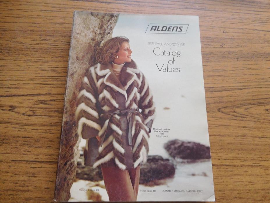 Nice Vintage ALDENS 1974 FALL & WINTER Catalog of Values ~ FREE SHIP